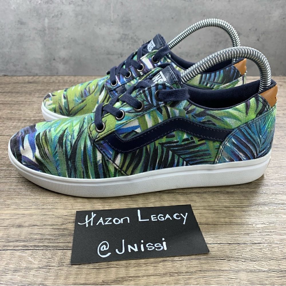 Vans Chapman Ultracrush Lite Tropical Palm Tree~Canvas Low Top Sneakers~Size 7